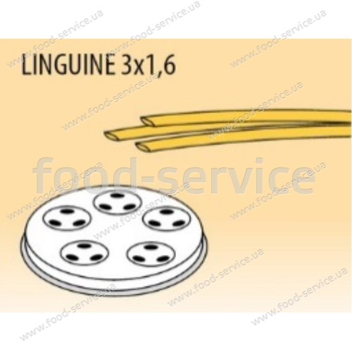 Матрица макарон. изделий Linguine d57 3x1,6 для пресса Fimar MPF/2.5, MPF/4 (насадка)